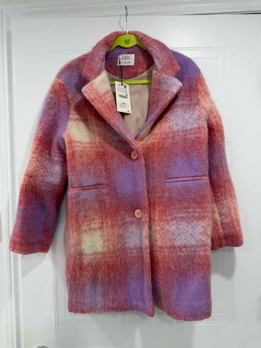 Zara Kids Multicolor Plaid Jacket
